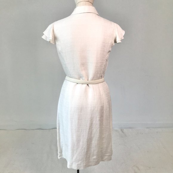 Antonio Melani 6 Metallic Button Down Dress White - Picture 12 of 15